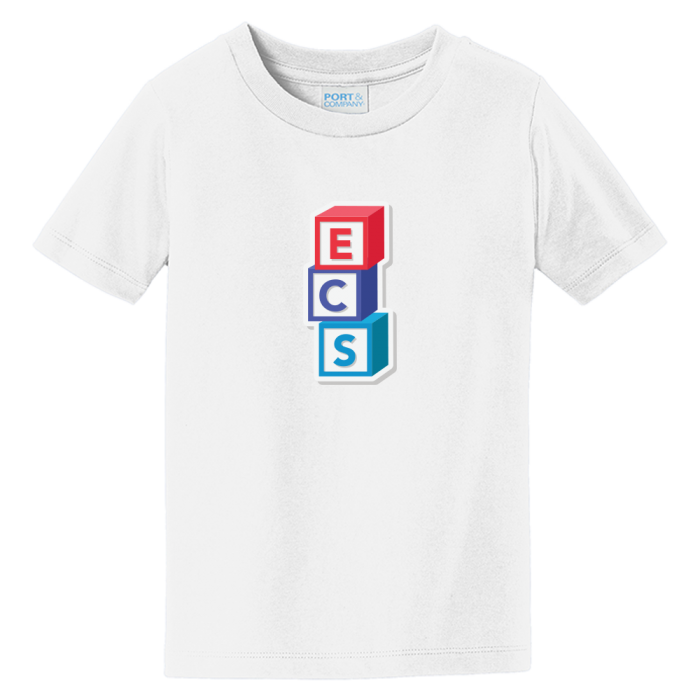 Port & Company® Toddler Fan Favorite™ Tee Blocks White Port & Company® Toddler Fan Favorite™ Tee Blocks White