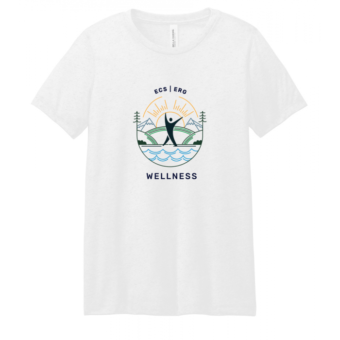 Wellness ERG Ladies' Relaxed Triblend Short Sleeve T-Shirt - White Wellness ERG Ladies' Relaxed Triblend Short Sleeve T-Shirt - White