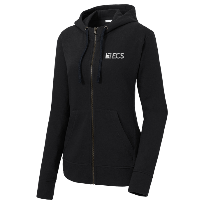 Sport-Tek ® Ladies PosiCharge ® Tri-Blend Wicking Fleece Full-Zip Hooded Jacket Sport-Tek ® Ladies PosiCharge ® Tri-Blend Wicking Fleece Full-Zip Hooded Jacket