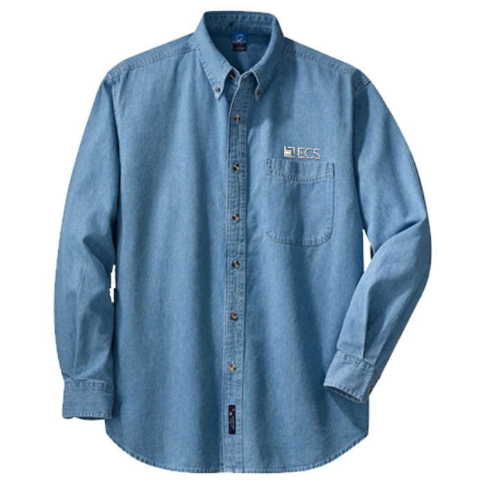 Port & Company® - Long Sleeve Value Denim Shirt