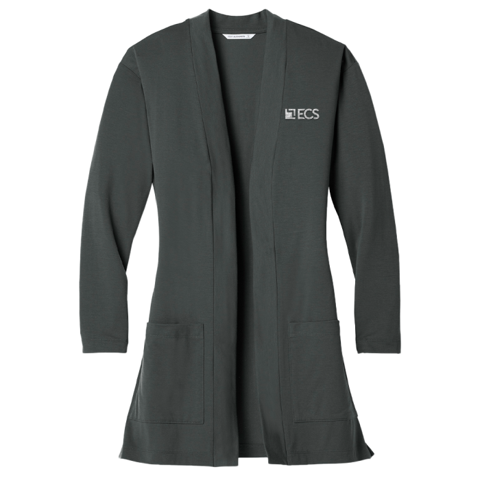 Ladies Lightweight Long Cardigan with Pockets
