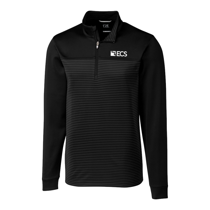 Cutter & Buck Traverse Stretch Eco Stripe Quarter Zip Mens Pullover Cutter & Buck Traverse Stretch Eco Stripe Quarter Zip Mens Pullover